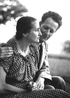 Frank Martin and his wife Maria. Geneva, 1945, (photo Dinu Lipatti)